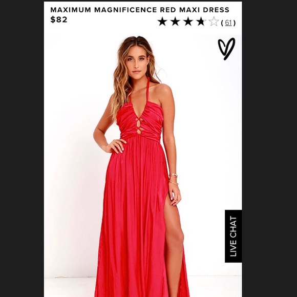 Lulus Maximum Magnificence Red Maxi Dress - Picture 1 of 3
